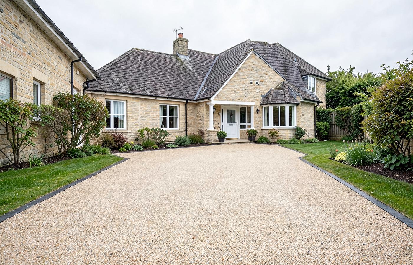 Driveways landscaping example