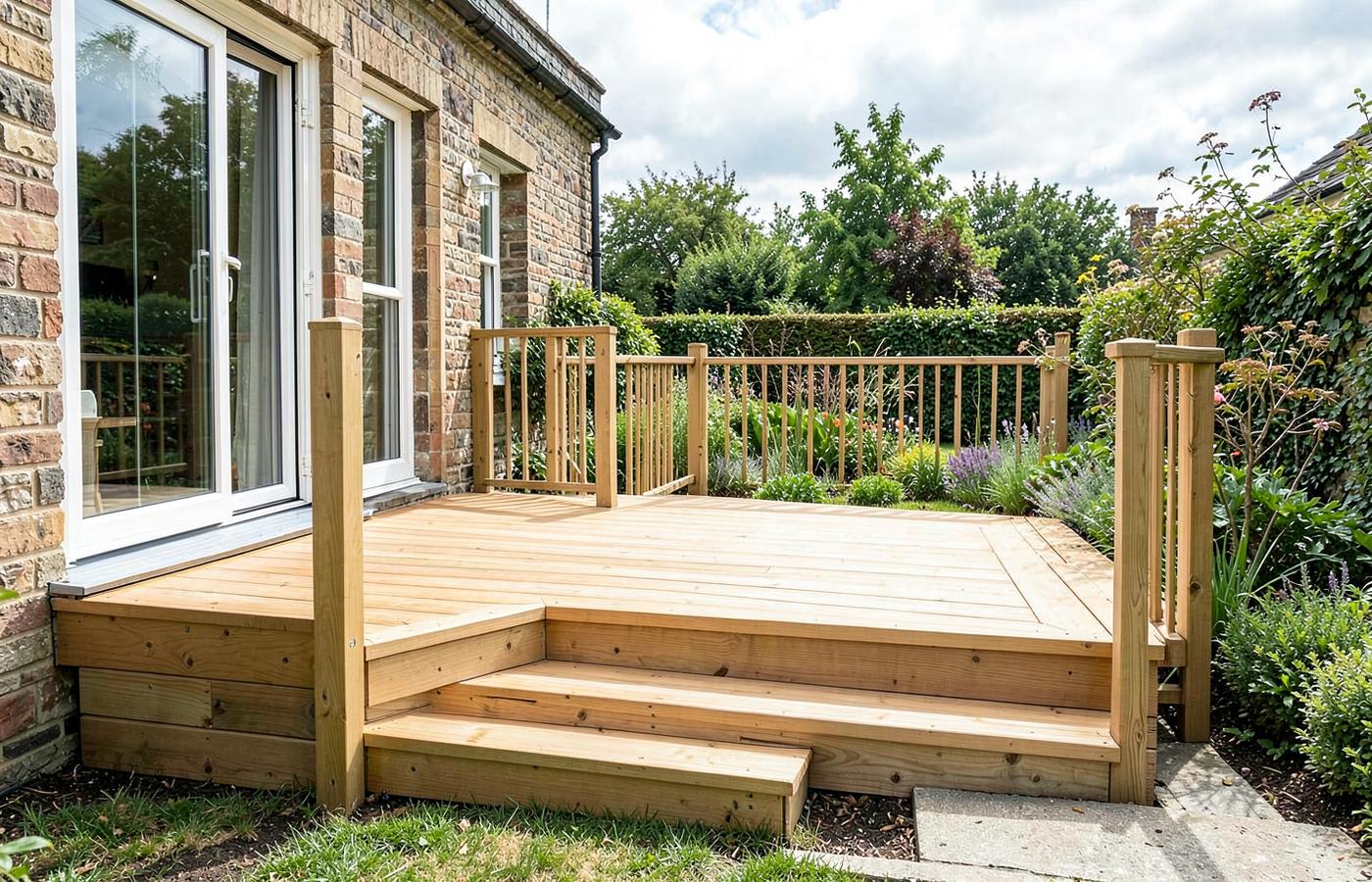 Decking landscaping example
